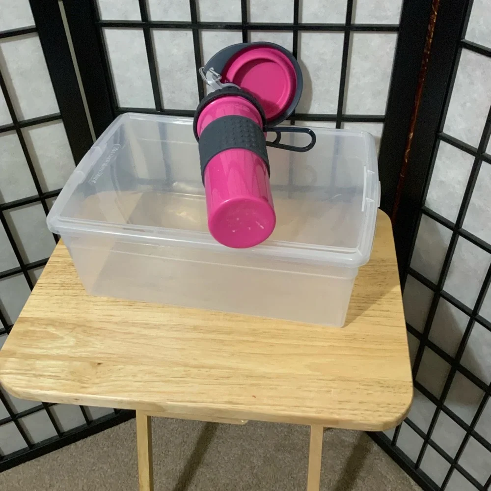 Dexas Popware Snack Duo & Travel Water Cup & Treat Food 360ml Dog Pup.